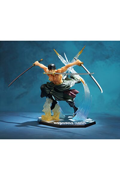 Fillikutum Anime One Piece Zoro Değişim Kafa Karakter Figür Oyuncak 18 Cm