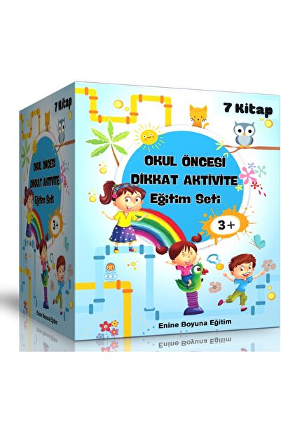 Enine Boyuna Eğitim Preschool Attention Activity Training Set (7 Super Books)