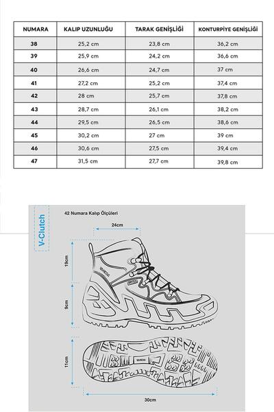 Vaneda V-clutch 1347 Pro Mid Haki Nubuk Ayakkabı Vnd13471