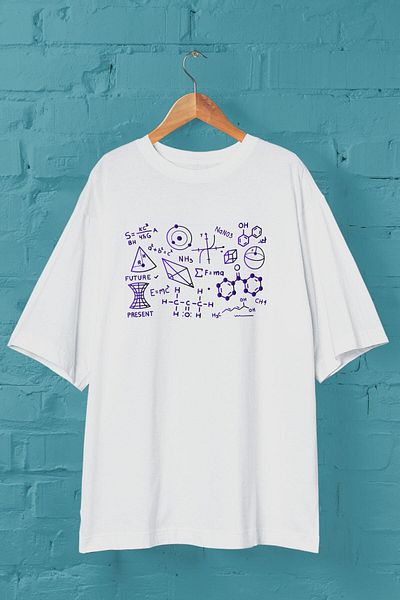 Pisa Art Μπλουζάκι χημικής εκτύπωσης λευκό Unisex Oversize