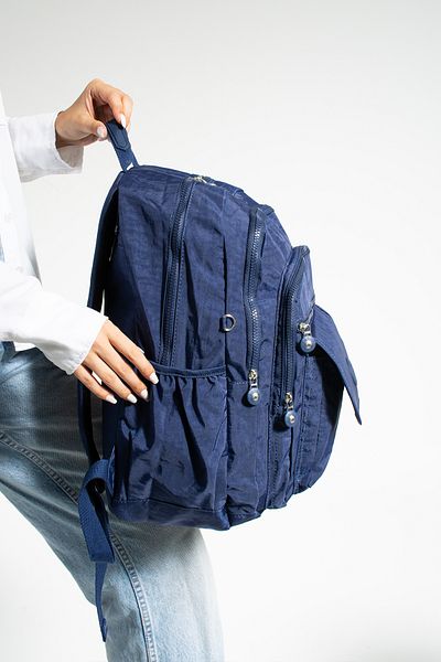 GP GUES POLO SCHOOL BAG DARK BLUE MEGA LARGE SIZE MULTI COMPARTMENT BACKPACK (WITH MONKEY)