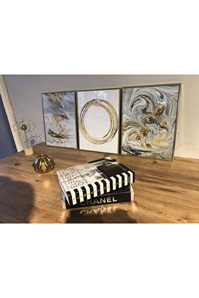 Linacci Σετ αφίσας με τριπλό μεταλλικό γυαλί αλουμινίου με πλαίσιο