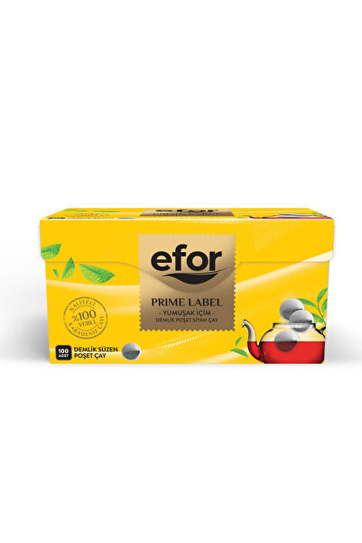 Efor Prime Label Demlik Poşet Siyah Çay - 100'lü