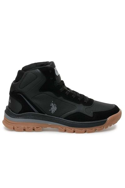 U.S. Polo Assn. ΒΑΣΗ. Polo Assn Sagan Hi Rubber Sole Outdoor Ανδρικές Μπότες ΜΑΥΡΟ