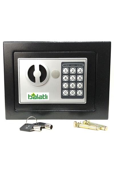 BALATLI Şifreli Para Kasası Orta Boy 170*230*170 Mm - Siyah