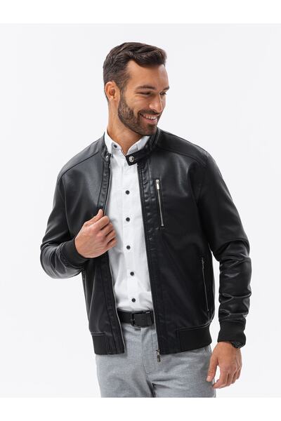 OMBRE Öko-Lederjacke OM-JAFL-0109