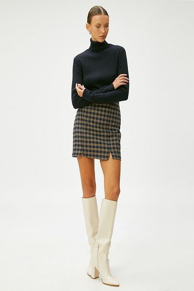 Koton Women's Navy Blue Sweater