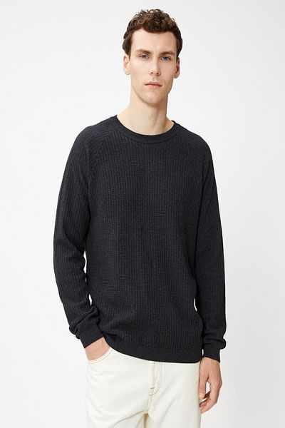 Koton Men's Anthracite Sweater
