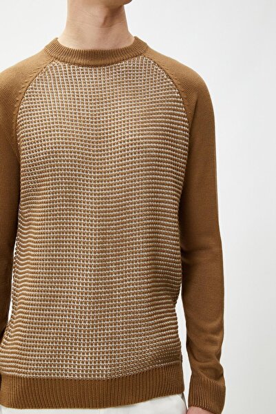 Koton Ανδρικό πουλόβερ με μαλλιά καμήλας