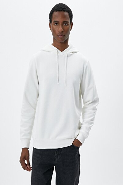 Koton Herren-Sweatshirt in Ecru