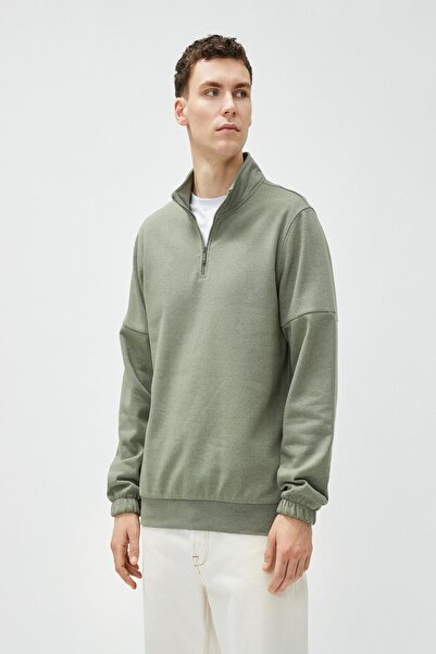 Koton Ανδρικό πράσινο φούτερ