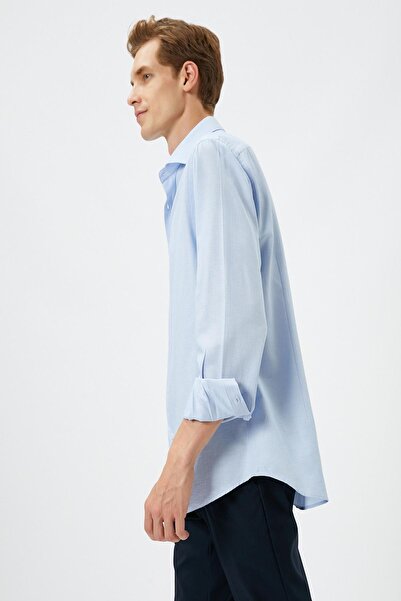 Koton Blaues Herrenhemd