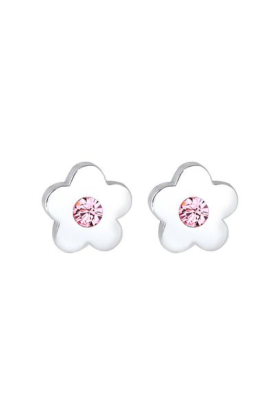 ELLI Ohrringe Kinder Blume Kristalle 925 Silber