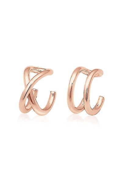 ELLI Ohrringe Basic Trend Set Kulak Kelepçesi Klemme Minimal 925 Gümüş