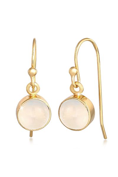 ELLI Ohrringe Mondstein Moon Astro Basic Elegant 925 Silber