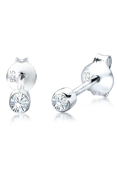 ELLI Ohrringe Kinder Basic Kristalle 925 Silber