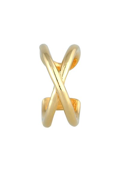 ELLI Ohrringe Single Earcuff Ohrklemme X-Design 925 Silber