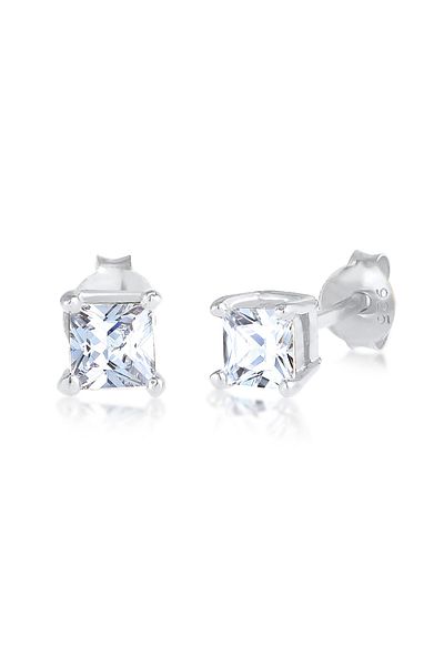 KUZZOI Ohrringe Stecker Quadratisch Zirkonia 925 Gümüş