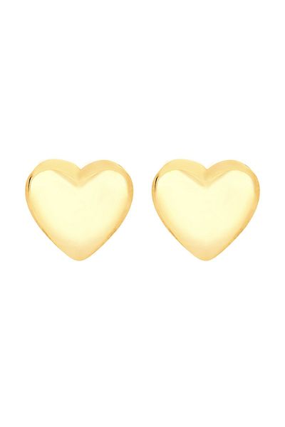 ELLI Ohrringe Herz Liebe Basic Filigran 925 Ayar Gümüş