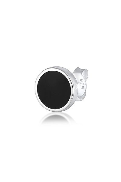 KUZZOI Ohrringe Basic Kreis Geo Trend Emaille 925 Ayar Gümüş