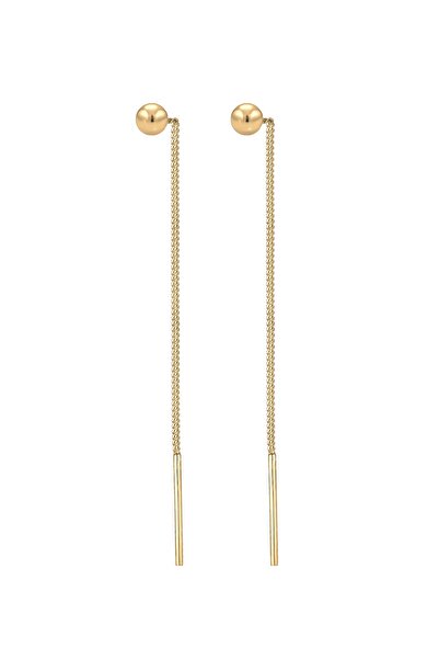 ELLI Ohrringe Askı Geo Kugel Basic Durchziehen 925er Silber