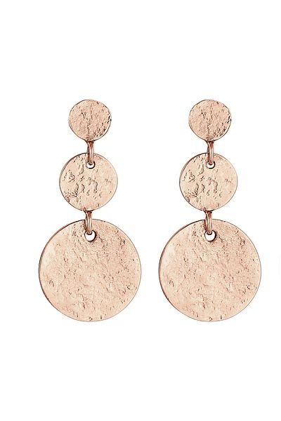 ELLI Ohrringe Ohrhänger Plättchen Vintage Antik 925 Silber