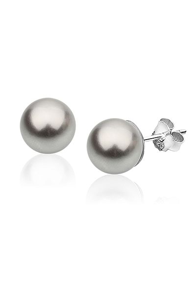 Nenalina Ohrringe Basic Synthetische Perle 925 Silber
