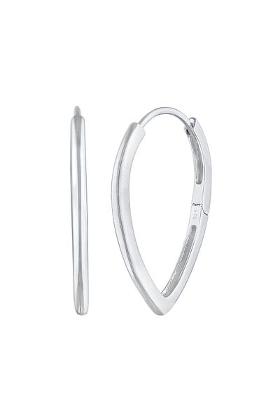 ELLI Ohrringe Scharnier Creolen Tropfen Design 925 Silber