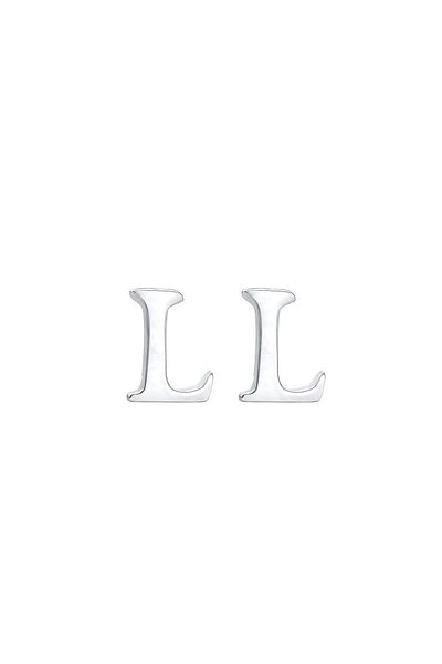ELLI Ohrringe Stecker Buchstabe L Initialen Minimal 925 Silber