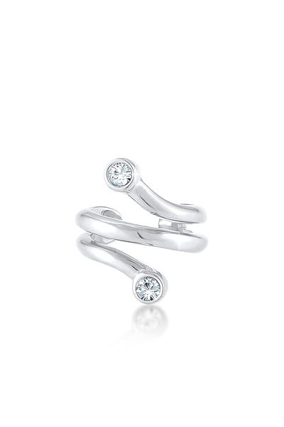ELLI Ohrringe Single Earcuff Ohrklemme Kristalle 925 Silber