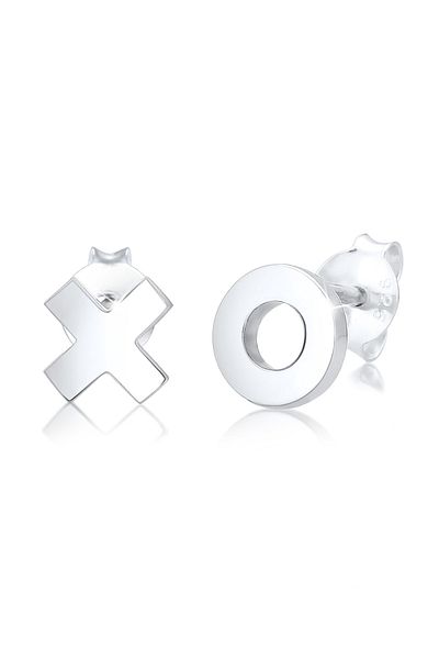 ELLI Ohrringe XOXO Wording Trend Cool Blogger 925 Silber Figa