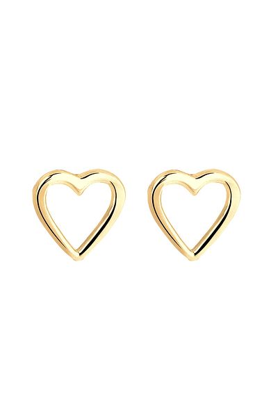 ELLI Ohrringe Herz Basic Liebe Filigran Hochwertig 925 Silber