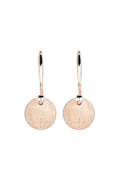 ELLI Ohrringe Kreis Geo Rund Trend Minimal Mat 925 Gümüş