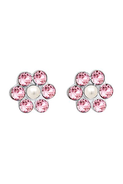 ELLI Ohrringe Kinder Blume Floral Kristall 925 Silber