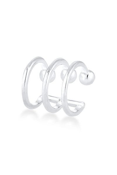 ELLI Ohrringe Single Earcuff Ohrklemme Kugeln Basic 925 Silber