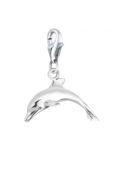 Nenalina Charm Anhänger Delfin Maritim Kettenanhänger 925 Silber