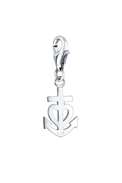 Nenalina Charm Anhänger Anker Herz Kreuz Kombinierbar 925 Silber