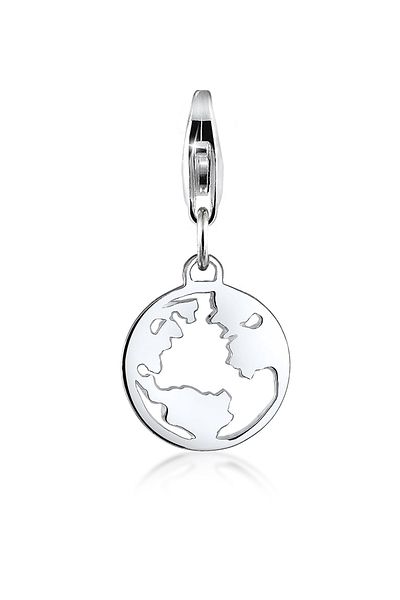 Nenalina Charm Anhänger Globus Weltkugel Cut-Out 925er Silber