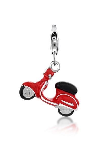 Nenalina Charm Anhänger Tekerlekli Scooter Emaille 925er Silber