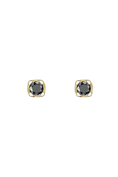 ELLI Ohrringe Stecker Temel Diamant (0,03 ct.) 375er Gelbgold