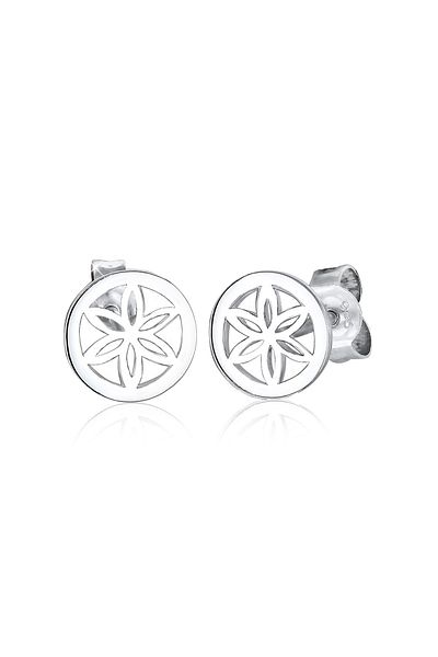 ELLI Ohrringe Blume Ornament Wasserzeichen 925 Sterling Silber