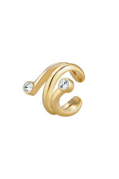 ELLI Ohrringe Single Earcuff Ohrklemme Kristalle 925 Silber