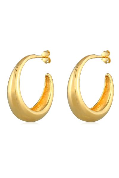 ELLI Ohrringe Creolen Hänger Chunky Hoops Basic Cool 925 Silber