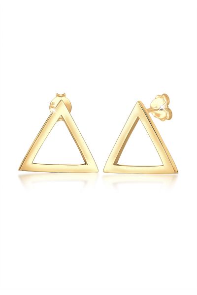 ELLI Ohrringe Stecker Dreieck Geo Minimal Trend Basic 925 Silber