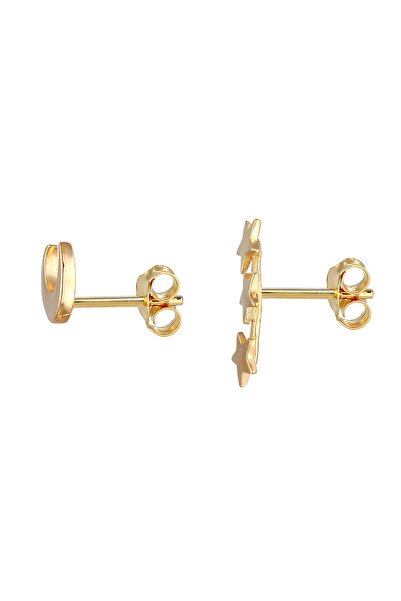 ELLI Ohrringe Mond Halbmond Stern Mixmatch 925 Silber