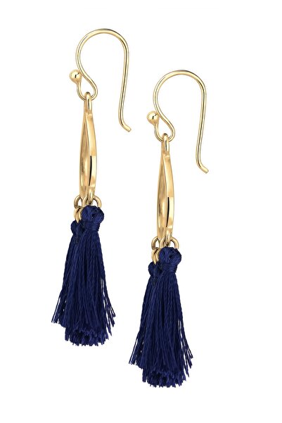 ELLI Ohrringe Hänger Quaste Quaste Tropfen Festival 925 Silber