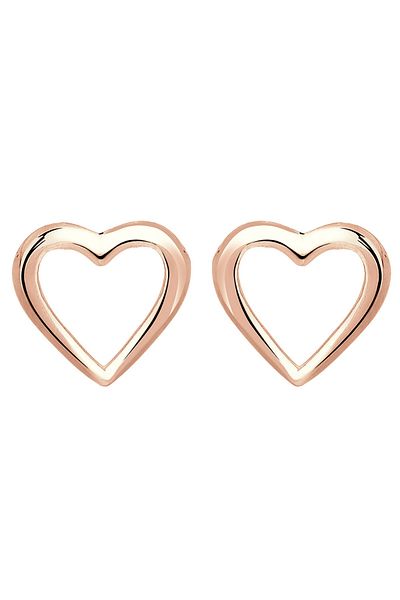 ELLI Ohrringe Herz Basic Liebe Filigran Hochwertig 925 Silber