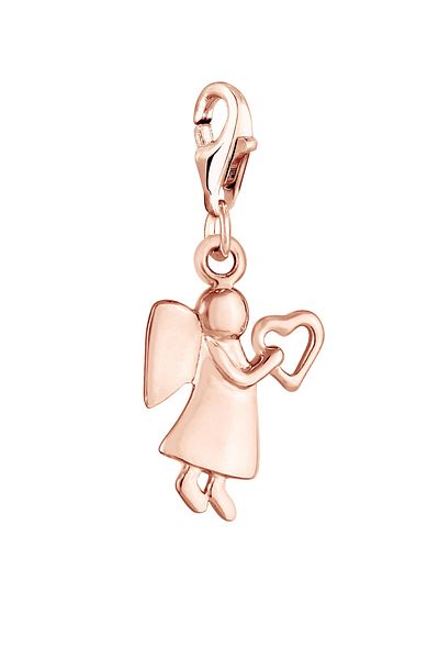 ELLI Charm Schutzengel Herz Himmel 925 Ayar Gümüş