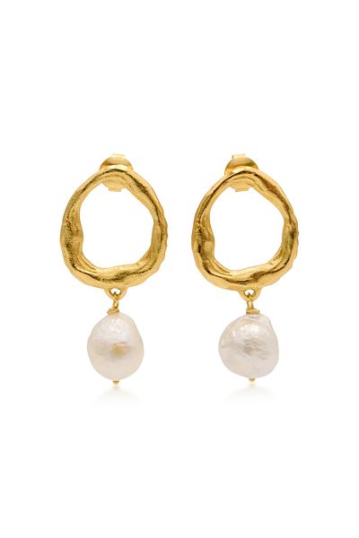 HAZE & GLORY Ohrringe Perlen Ohrstecker - La Pearl 925 Silber