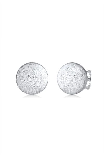 Nenalina Ohrringe Basic Geo Brushed Ohrstecker aus 925er Sterlingsilber